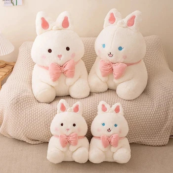 1 шт. 35/55 см Кавайная плюшевая игрушка, мягкая кукла-кролик, компаньон для сна младенцев, милая плюшевая кукла-кролик с длинными ушами, подарок для детей