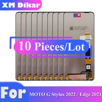 10 ШТ. Оригинальный Для Motorola Moto Edge 2021 ЖК-дисплей с Сенсорным Экраном В сборе Для Moto G Stylus 5G 2022 XT2215-1 XT2215-4 Дисплей