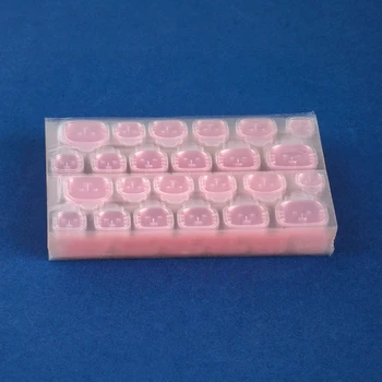 20 кусочков розового желейного клея невидимый клей для ногтевой пластины Желейная двусторонняя наклейка для ногтей 0,3 ультратонкая кошачья мордочка