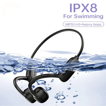 2023 Bluetooth-Гарнитура с Костной Проводимостью, Плавательная Гарнитура IPX8, Водонепроницаемый MP3-плеер С Памятью 32G, Подходит Для Серфинга И Дайвинга