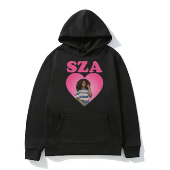 2023 Певец SZA Музыкальный альбом SOS Графическая толстовка с капюшоном Для мужчин и женщин, толстовки в стиле хип-хоп Харадзюку Оверсайз, уличная одежда, толстовки, пуловеры
