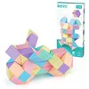 24-72 Сегмента Волшебное Правило Змея Rubix Cubo Многоцветная 3D Головоломка Непоседа Игрушка Трансформируемые Кубики Детские Развивающие Игрушки