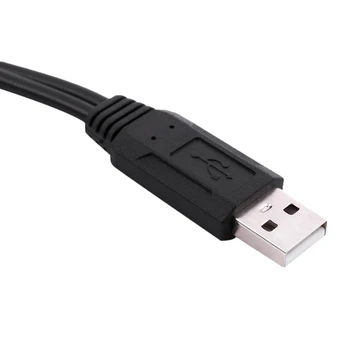 2X USB 2.0 A от мужчины до 2 двух USB-разъемов Y-образный разветвитель концентратор шнур питания кабель-адаптер