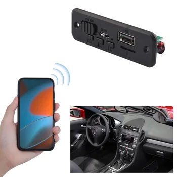 5 В Bluetooth-совместимый 5,0 MP3-плеер Плата Декодера Автомобильный FM-радио Модуль 2 * 3 Вт 6 Вт Усилитель Поддержка FM TF USB Громкой связи