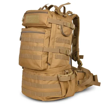 50Л Большой емкости, Походный рюкзак для альпинизма, уличная нейлоновая военная тренировочная сумка 600D, уличные многофункциональные сумки