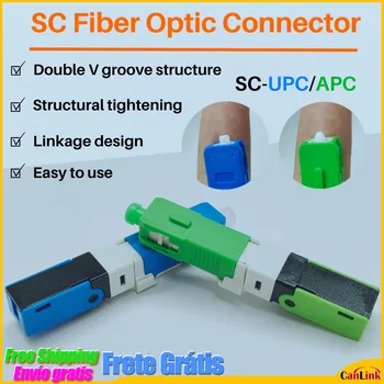 FTTH ESC250D SC APC и SC UPC Одномодовый волоконно-оптический быстрый соединитель SM Optic Быстрый соединитель Бесплатная доставка