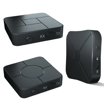 KN326 Bluetooth 5.0 Передатчик Приемник AUX RCA Беспроводной аудиоадаптер с микрофоном
