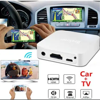 Mirascreen X7 Car Auto Media DLNA Miracast Airplay Ключ Для Зеркального Отображения Экрана TV Stick Беспроводной HD AV-Выход Видеостример Дисплей