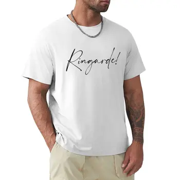 Ringarde- Базовая футболка с надписью B черного цвета, забавные футболки, обычная футболка, футболка с коротким рукавом, мужские футболки чемпиона