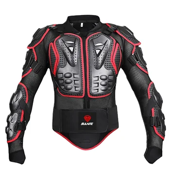 S-4XL плюс размер Мотоциклетная броня Защитное снаряжение куртки для мотокросса Защитная куртка для всего тела Moto Cross Защита брони на спине