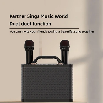 Аудиосистема Square Dance Bluetooth Динамик Высококачественное караоке с высокой громкостью Мощный басовый динамик Наружный Удобный динамик