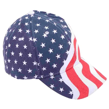 Бейсбольная кепка Бейсбольная кепка с американским флагом, Солнцезащитная кепка на День Независимости, Дышащая кепка
