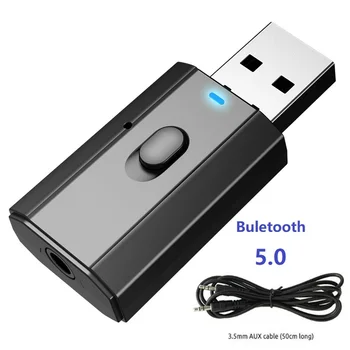 Беспроводной Адаптер YP USB С Музыкальным Аудио3.5mm AUX 5.0 Bluetooth-Передатчиком И Приемником, Переключающимся Назад И Вперед Для ПК, Телевизора, Автомобилей