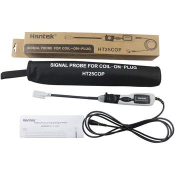Для определения формы сигнала осциллографа Hantek Coil-on-plug с автомобильным зажиганием и зондирующим сигналом двигателя