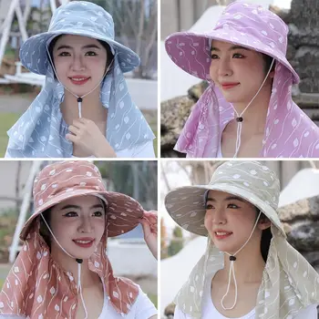 Женские летние кепки с козырьком для отдыха на открытом воздухе, шляпы с защитой от ультрафиолета, защитный чехол от солнца.