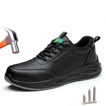 Защитная обувь для мужчин, защитные рабочие кроссовки от ударов и проколов, Удобная рабочая обувь, Неразрушаемые рабочие защитные ботинки