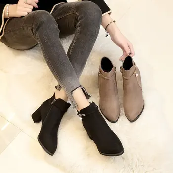 Зимние ботинки, женские ботинки в стиле рок, женские ботинки с круглым носком-Женские роскошные дизайнерские Ботинки 2023 года, до середины икры, осенняя резиновая мода, до середины икры, PU Me