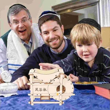 Игрушки Молотилка Научный набор Научные эксперименты Детская молотилка Ручная рукоятка Модель DIY Деревянная экспериментальная