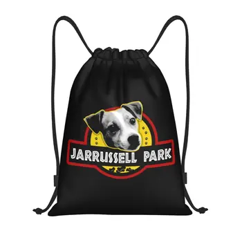 Изготовленные на заказ сумки для собак Jarrussell Park Jack Russell Terrier с завязками для тренировок, рюкзаки для йоги, Женские Мужские рюкзаки для занятий спортом с животными, рюкзак для спортзала