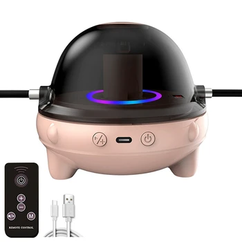 Интеллектуальная Скакалка с разноцветной лампой Интеллектуальный пульт дистанционного управления Bluetooth Музыкальная Автоматическая Скакалка розового цвета