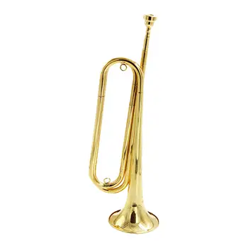 Кавалерийская труба Scout Bugle, регулируемый мундштук 7C, музыкальный инструмент в стиле ретро