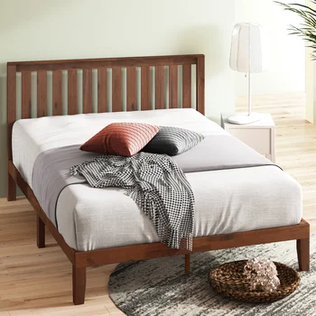 Каркас кровати на деревянной платформе с изголовьем, мебель для спальни с двумя односпальными кроватями, каркас кровати queen