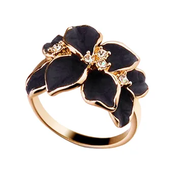 Кольцо с жемчугом-гвоздиком, Белое Модное Круглое кольцо, Обручальные кольца с цветами