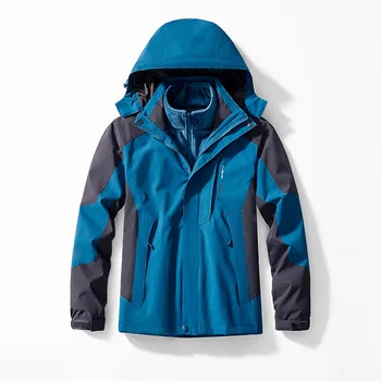 Комплекты из двух предметов унисекс, куртки 3 в 1, парки, мужские уличные куртки, мужское новое поступление, зимнее непромокаемое походное пальто, ветровка