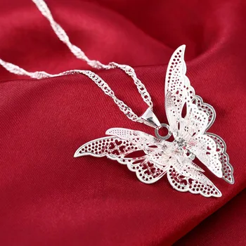 Милое модное ожерелье с полыми крыльями бабочки для женщин, простой креативный дизайн, Индивидуальность, Модные Аксессуары, подарки
