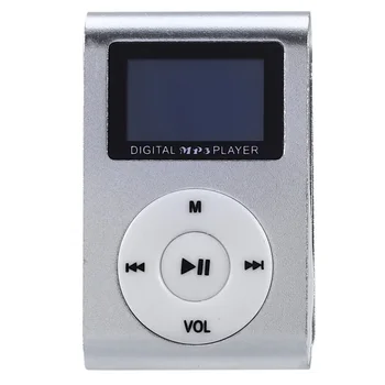 Мини-USB клип MP3-плеер с поддержкой видеоэкрана 32 ГБ Micro-SD TF карты