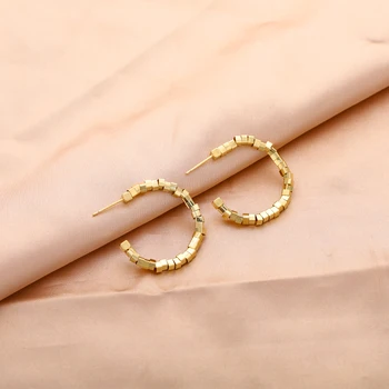 Модные Металлические серьги с геометрическим рисунком Для женщин, Популярные Преувеличенные Серьги-кольца, Аксессуары для вечеринок
