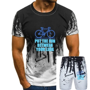 Мужская футболка Put The Fun Between Your Legs Рубашка Велоспорт Велосипед BMX Ride Футболка Подарочная Футболка Женская футболка