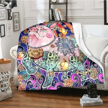 мультяшное одеяло с двенадцатью китайскими знаками зодиака, одеяло для дивана, одеяла для кроватей, милое одеяло, детское одеяло, одеяло для пикника