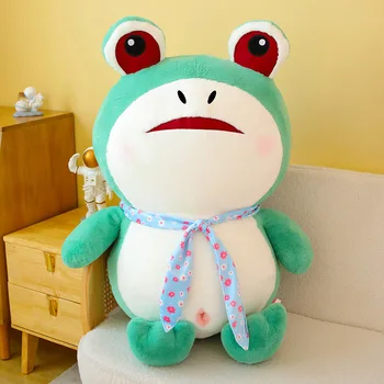 Новая Сеть Red Frog Doll Grab Machine Activity Gift Throw Pillow Big Eye Frog Baby Оптовая Мягкая игрушка