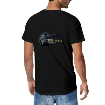 Новая футболка с логотипом Final Fantasy XIV: Shadowbringers, забавные футболки, футболка blondie, мужские белые футболки