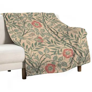Новое дизайнерское одеяло с цветами Уильяма Морриса, Персонализированный подарок, Многоцелевые тонкие одеяла