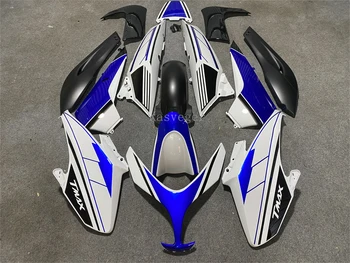 Новый бело-синий комплект литых под давлением обтекателей подходит для мотоциклов Tmax 500 2008 2009 2010 2011 2012 гг.