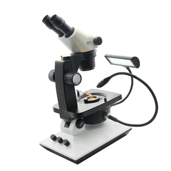 Оптический 7,5-50-кратный БИНОКУЛЯРНЫЙ микроскоп FGM-R6S-171 с подсветкой Fable мощностью 10 Вт для наблюдения за драгоценными камнями