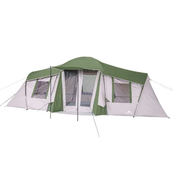 Палатка для отдыха Ozark Trail на 10 человек, 3 комнаты, с тентовым тентом, палатка для гаража, беседка