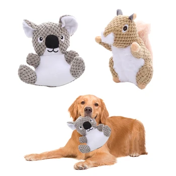 Плюшевая жевательная игрушка для собак в форме милой коалы, устойчивые к укусам зубы, интерактивные игрушки для домашних животных