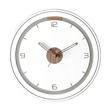 Роскошные настенные часы в стиле модерн в скандинавском стиле, бесшумные настенные часы для кухни из дерева, цифровые креативные идеи подарков Duvar Saati с