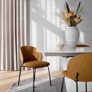 Роскошный обеденный стул в скандинавском стиле Современная Кухня Офисный Обеденный стул Гостиная Дизайн интерьера отеля Sillas Para Comedor