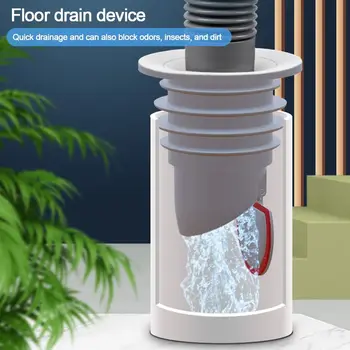 Силиконовое уплотнительное кольцо для сливной канализационной трубы Кухонная Стиральная машина Защита От насекомых, Защита от запаха, Сливная пробка для пола, Аксессуары для ванной комнаты