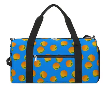 Спортивные сумки Bright Oranges с фруктовым принтом, спортивная сумка для плавания с обувью, Сумки для новинок, сумка для фитнеса на открытом воздухе с рисунком пары