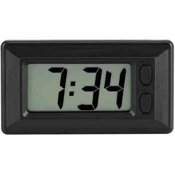 Ультратонкий ЖК-цифровой дисплей Часы на приборной панели автомобиля с календарем Мини Портативные автомобильные аксессуары