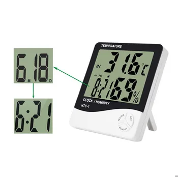 Цифровой термометр-гигрометр, измеритель влажности комнатной калибровки, индикатор температуры, датчик влажности для настенной кухни