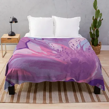 Ярко-фиолетовое цветочное покрывало, спальный мешок, одеяло, покрывало для дивана-кровати